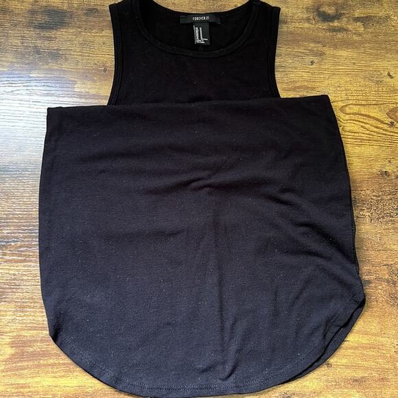 Forever 21 Black Sleeveless Stretchy Swing Dress - Picture 7 of 10